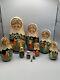 Russian Matryoshka Nesting Doll Hand Painted 10 Piece Signed Story Art