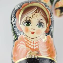 Russian Matryoshka Nesting Doll Hand Painted Wooden Collection Fairy Tale 5 Pcs