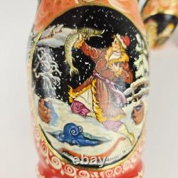 Russian Matryoshka Nesting Doll Hand Painted Wooden Collection Fairy Tale 5 Pcs