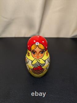 Russian Matryoshka Nesting Doll Set -9- d. 1992 Signed'A. Grebnev' High Detail
