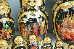 Russian Matryoshka Nesting Dolls 13 Fairy Tales 25 Pieces 1999 Free Shipping