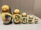 Russian Matryoshka Nesting Dolls Set 5 Wooden Figures 16.5cm Decorative Vintage