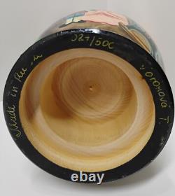 Russian Matryoshka Nutcracker Nesting Doll & 8 Hanging Ornaments Folk Art Signed