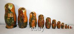 Russian Matryoshka Religious Nesting Doll 12pc Shurik Loshchinin 1992 Khotkovo