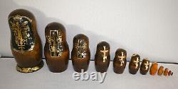 Russian Matryoshka Religious Nesting Doll 12pc Shurik Loshchinin 1992 Khotkovo