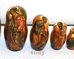 Russian Matryoshka Religious Nesting Doll 12pc Shurik Loshchinin 1992 Khotkovo