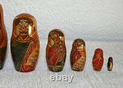 Russian Matryoshka Religious Nesting Doll 12pc Shurik Loshchinin 1992 Khotkovo