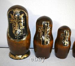 Russian Matryoshka Religious Nesting Doll 12pc Shurik Loshchinin 1992 Khotkovo