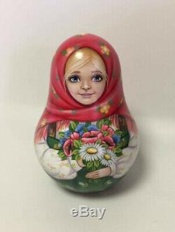 Russian Matryoshka Roly Poly Doll Hand Painted #2