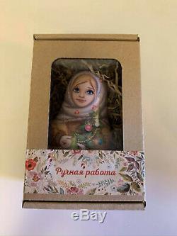 Russian Matryoshka Roly Poly Doll Hand Painted #4