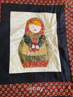 Russian Matryoshka Russian Nesting Dolls Hand Made Quilt / Wall Hanging