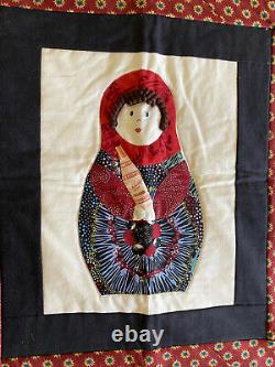 Russian Matryoshka Russian Nesting Dolls Hand Made Quilt / Wall Hanging