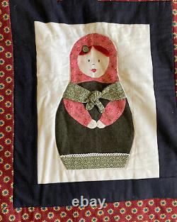 Russian Matryoshka Russian Nesting Dolls Hand Made Quilt / Wall Hanging