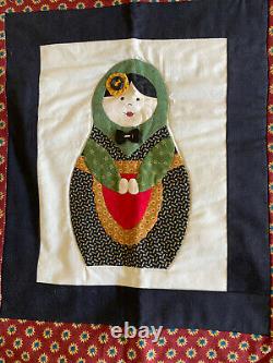 Russian Matryoshka Russian Nesting Dolls Hand Made Quilt / Wall Hanging