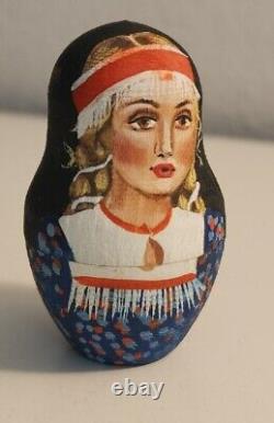 Russian Matryoshka Russian Wooden Nesting Dolls 5 pieces #14
