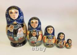 Russian Matryoshka Russian Wooden Nesting Dolls 5 pieces #16