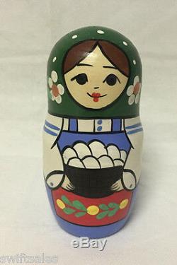 Russian Matryoshka Russian Wooden Nesting Dolls 5 pieces #19