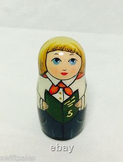 Russian Matryoshka Russian Wooden Nesting Dolls 5 pieces #4