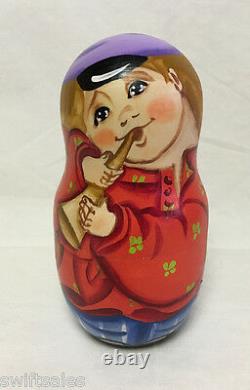 Russian Matryoshka Russian Wooden Nesting Dolls 5 pieces #9