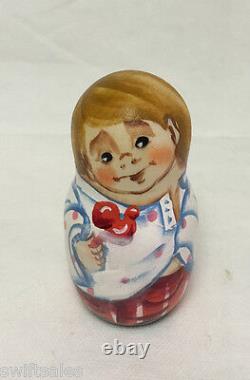 Russian Matryoshka Russian Wooden Nesting Dolls 5 pieces #9
