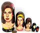 Russian Matryoshka Nesting Dolls Amy Jade Winehouse Singer 5 Abakumova Gift