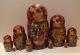 Russian Nesting Doll 10 Pcs Fedoskino Style Little Red Riding Hood 10 H