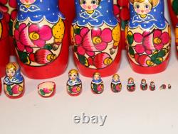 Russian Nesting Doll 30 Pieces Artist Agafya Tihonovna Petrova