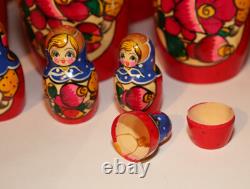 Russian Nesting Doll 30 Pieces Artist Agafya Tihonovna Petrova