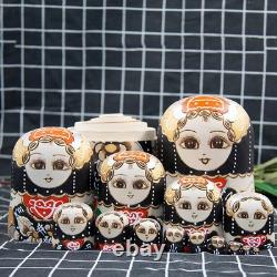 Russian Nesting Doll Educational Decor Crafts Painted Handmade Toys Matryoshka
