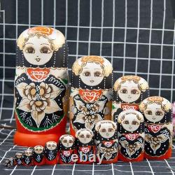 Russian Nesting Doll Educational Decor Crafts Painted Handmade Toys Matryoshka