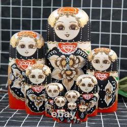 Russian Nesting Doll Educational Decor Crafts Painted Handmade Toys Matryoshka