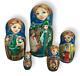 Russian Nesting Doll Fairytale Hand Painted Signed