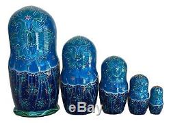 Russian Nesting Doll Fairytale Hand Painted Signed