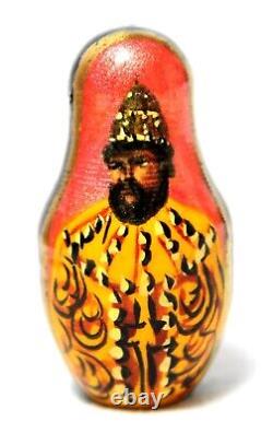 Russian Nesting Doll (MATRIOSHKA) Hand Painted In Russia-Russian Czars #144