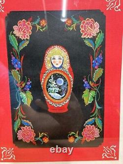 Russian Nesting Doll Matryoshka Framed Picture