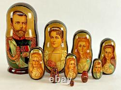 Russian Nesting Dolls (10 Piece) Nicholas II And Romanov Family Themed