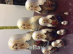 Russian Nesting Dolls 10pcs Set 12 Tall 1998 Studzinsky Sergiyev Posad