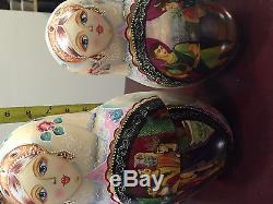 Russian Nesting Dolls 10pcs Set 12 Tall 1999 Dementyeva Sergiyev Posad Odissey