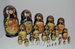 Russian Nesting Dolls 26pcs 17 Tall Stunning