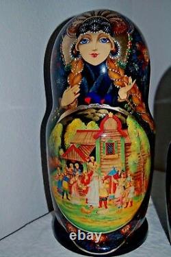 Russian Nesting Dolls 26pcs 17 Tall Stunning