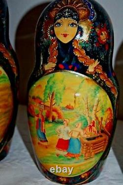 Russian Nesting Dolls 26pcs 17 Tall Stunning