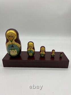 Russian Nesting Dolls (5) Religious Design 7.25