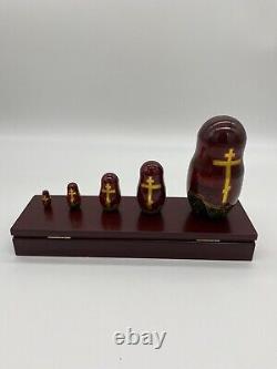 Russian Nesting Dolls (5) Religious Design 7.25