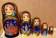 Russian Nesting Dolls-5 Pc Set- Matryoshka-hand Painted-signed-fresh From Russia