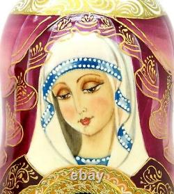 Russian Nesting Dolls Flower which Never withers Orthodox Icon 5 Theotokos GIFT