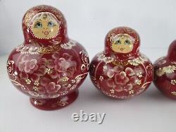 Russian Nesting Dolls Handcrafted & Signed Matryoshka 13 Piece Stacking Set