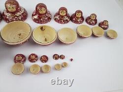 Russian Nesting Dolls Handcrafted & Signed Matryoshka 13 Piece Stacking Set