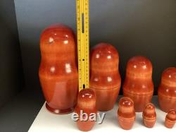 Russian Nesting Dolls Jesus Christ Religious Artist Signed Set of 10 Matryoshka