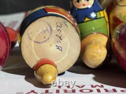 Russian Nesting Dolls Lot See Stamped Bottom