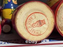 Russian Nesting Dolls Lot See Stamped Bottom
